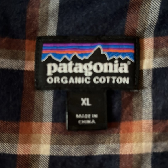 Patagonia Blue Plaid Button Down - Picture 2 of 4